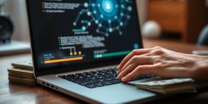 Person making money using ChatGPT.